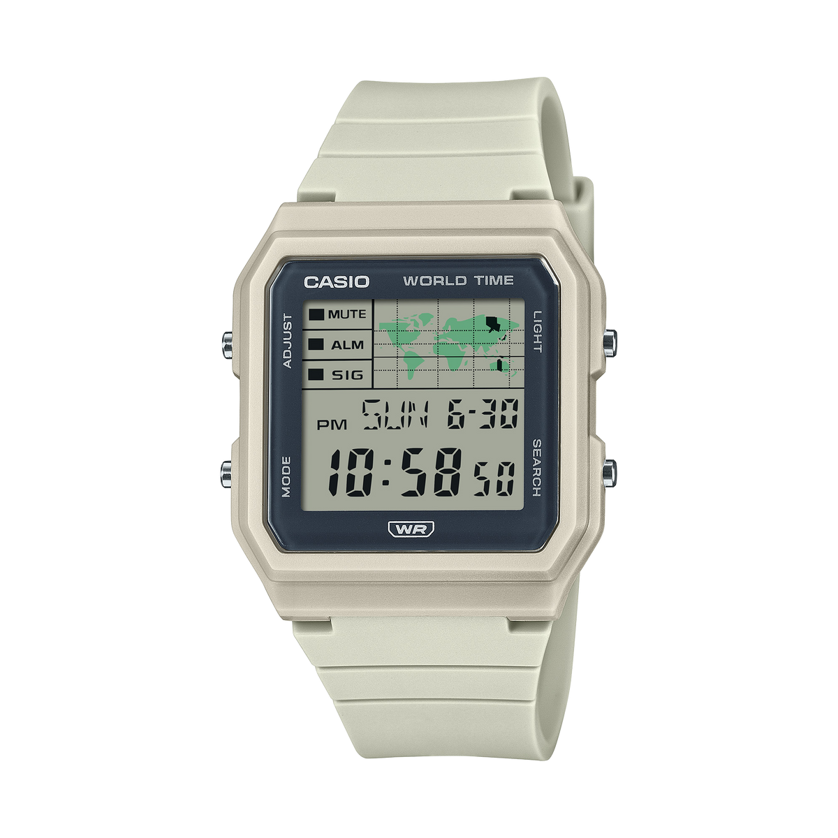 Casio Unisex Digital Watch, Clear Dial With Grey Bio-based resin Band, LF-30W-8ADF | Kewalrams Bahrain