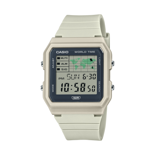 Casio Unisex Digital Watch, Clear Dial With Grey Bio-based resin Band, LF-30W-8ADF | Kewalrams Bahrain