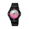 Casio Women's Watch Analog, Pink Dial Black Resin Strap, LRW-200H-4EVDR