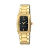 Casio Women's Watch Analog, Black Dial Gold Stainless Steel Strap, LTP-1165N-1CRDF