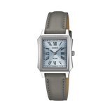 Casio Women's Watch Analog Blue Dial with Black Leather Strap, LTP-B190L-2BVDF