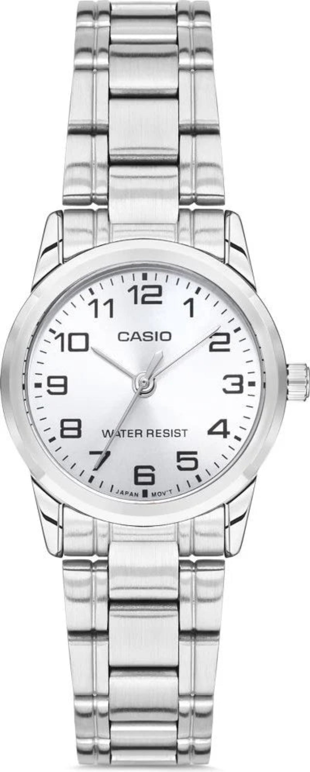 Casio Women's Watch Analog, Silver Dial Silver Stainless Steel Strap, LTP-V001D-7BUDF