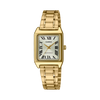 Casio Women's Watch Analog, Silver Dial Gold Stainless Steel Strap, LTP-V007G-9BUDF