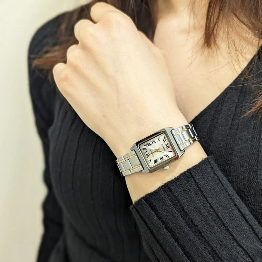 Casio Women's Watch Analog Silver Dial With Silver Stainless Band, LTP-V007SG-9BUD product image