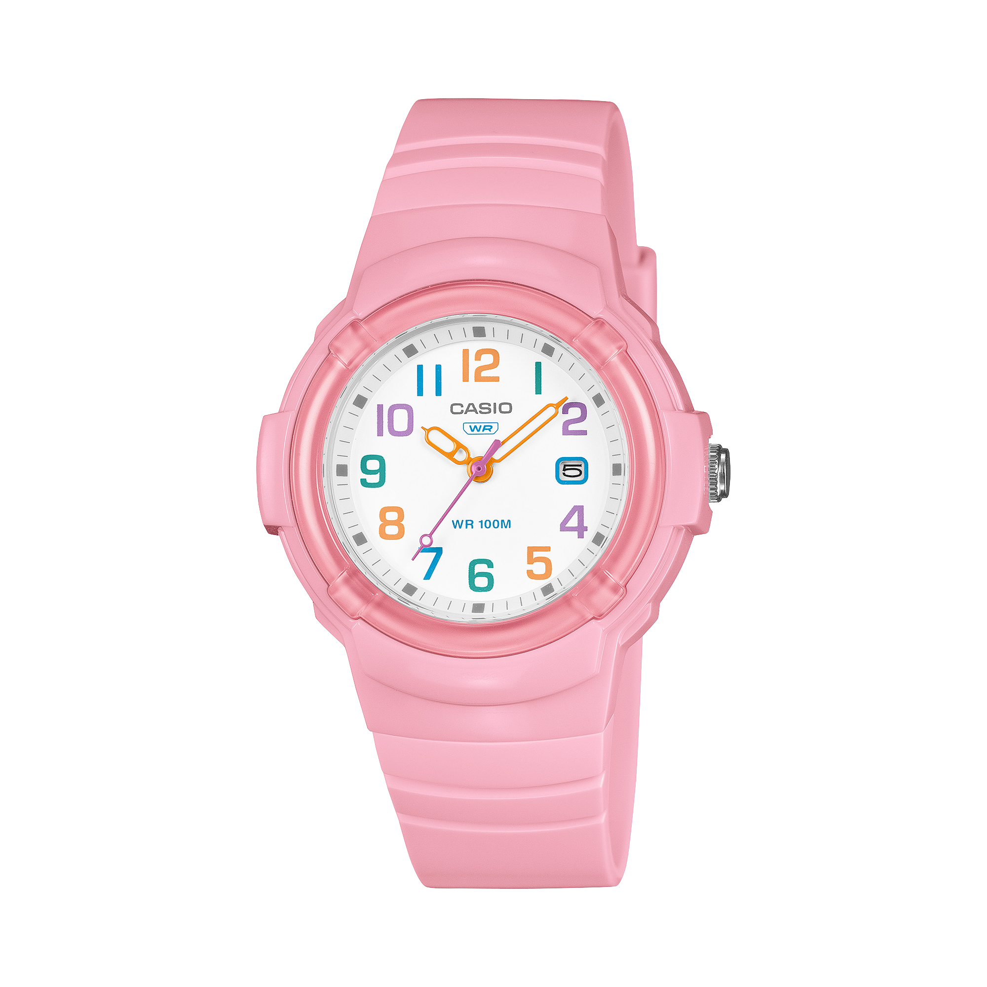 Casio Women's Analog Watch, White Dial With Pink Bio-based resin Band, LX-800H-4AVDF | Kewalrams Bahrain