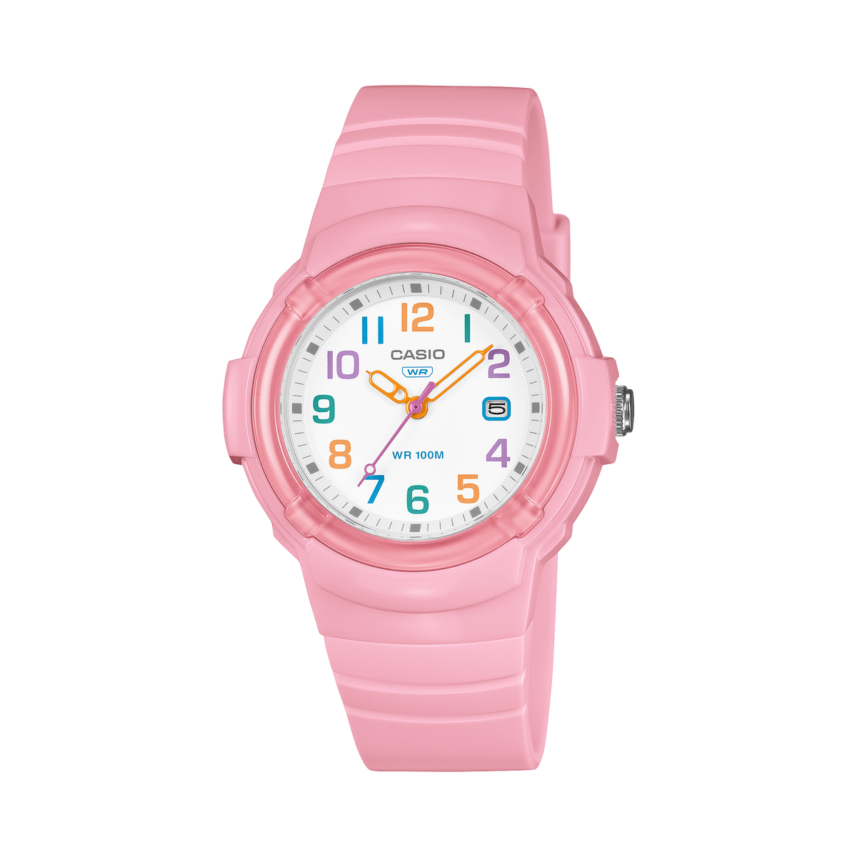 Casio Women's Analog Watch, White Dial With Pink Bio-based resin Band, LX-800H-4AVDF | Kewalrams Bahrain