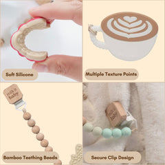 Milk It Baby, I Love You A Latte' Teether, MI-TCL004