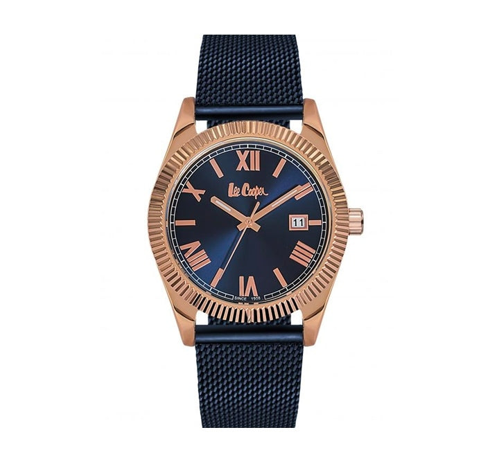 Lee Cooper Women's Watch Analog, Blue Dial Blue Mesh Strap,  LC06522.490