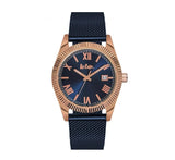 Lee Cooper Women's Watch Analog, Blue Dial Blue Mesh Strap,  LC06522.490