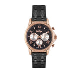 Lee Cooper Men's Multifunction Watch Analog, Black Dial Black Stainless Steel Strap,  LC06849.430