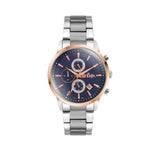 Lee Cooper Men's Multifunction Watch Analog, Blue Dial Silver Stainless Steel Band , LC06961.590
