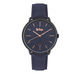 Lee Cooper Men's Watch Analog, Blue Dial Blue Leather Strap, LC06972.699 