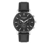 Lee Cooper Men's Watch Analog, Black Dial, Black Leather Strap, LC07364.351 