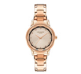 Lee Cooper Women's Watch Analog, Rose Gold Dial, Rose Gold Stainless Steel Strap, LC07501.410 