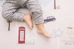 Milk It Baby London Play Mat, City Tour Collection 100% TPU Foam Non Toxic Reversible Mat, MI-LONDONPM