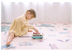 Milk It Baby Los Angeles Play Mat, City Tour Collection 100% TPU Foam Reversible Mat, MI-LOSANGELESPM