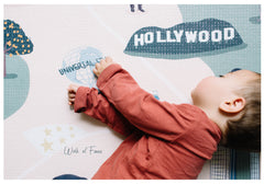 Milk It Baby Los Angeles Play Mat, City Tour Collection 100% TPU Foam Reversible Mat, MI-LOSANGELESPM