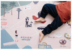 Milk It Baby Los Angeles Play Mat, City Tour Collection 100% TPU Foam Reversible Mat, MI-LOSANGELESPM