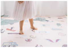 Milk It Baby Los Angeles Play Mat, City Tour Collection 100% TPU Foam Reversible Mat, MI-LOSANGELESPM