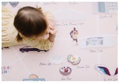 Milk It Baby Los Angeles Play Mat, City Tour Collection 100% TPU Foam Reversible Mat, MI-LOSANGELESPM