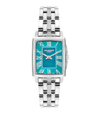 Lee Cooper Women's Watch Analog Light Blue Dial with Silver Stainless Steel Band, LC07940.390