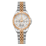 Beverly Hills Polo Club Women's Watch Analog Silver Dial with Two-Toned Stainless Steel Band,  BP3771C.530