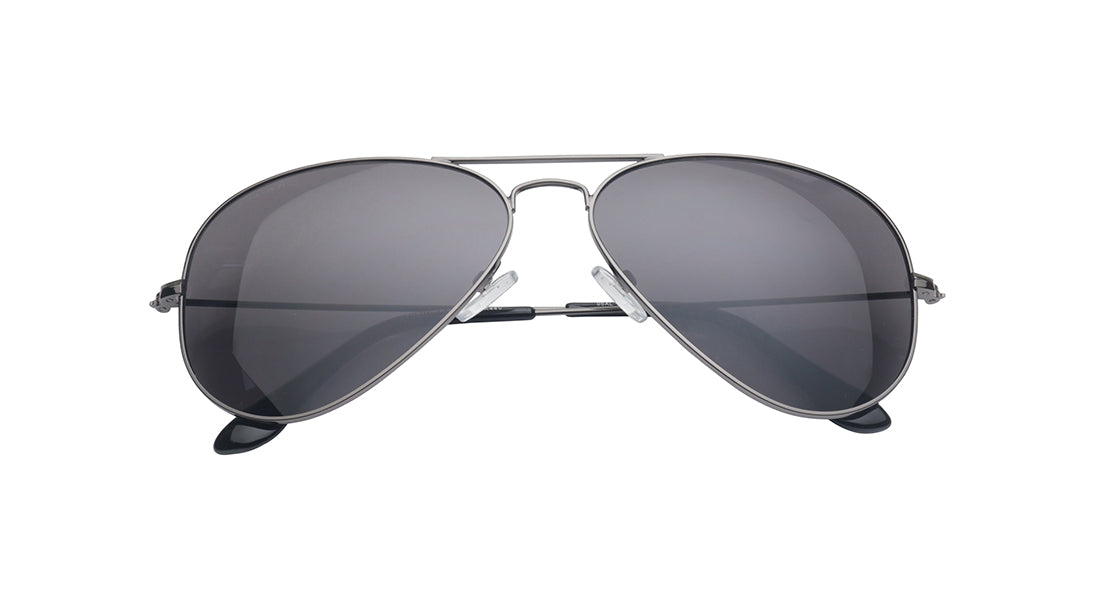 Fastrack Men's Aviator Sunglasses with Polarised and UV Protected Lens, M165BK44V