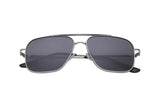 Fastrack Unisex Aviator Sunglasses, Black Lens, Polarised and UV protected, M253GY8P - image 2