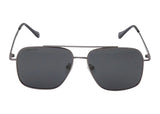 Fastrack Unisex Aviator Sunglasses, Black Lens, Polarised and UV protected, M253GY8P