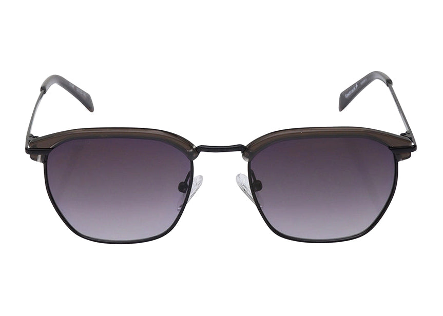 Fastrack Unisex Clubmaster Sunglasses, Grey Lens, UV protected, M264BK1
