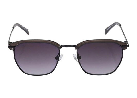 Fastrack Unisex Clubmaster Sunglasses, Grey Lens, UV protected, M264BK1