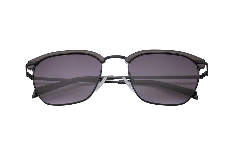 Fastrack Unisex Clubmaster Sunglasses, Grey Lens, UV protected, M264BK1 - image 2