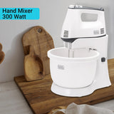 Black+Decker, 300W, 5 Speed Multifunction Bowl And Stand Mixer, M700