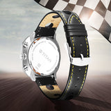 Titan Men's Classique Ibd Race Craft 2.0 Analog Watch Silver Dial Leather Band, TI-10022SL04