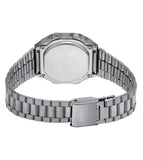 Casio, Unisex Watch Digital Display, Stainless Steel Grey Ion Plated Band, A168WERB-2ADF