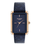 Lee Cooper Women's Watch Analog, Blue Dial Blue Leather Strap, LC07803.599 