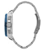 Quantum Men's Chronograph Watch Analog Blue Dial with Silver Stainless Steel Band, HNG1062.390
