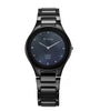 Titan Women's Edge Watch in Glossy Black with Diamonds in Mother of Pearl Dial with Ceramic Band, 2653NC02