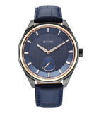 Titan Regalia Opulent Men's Analog Watch Quartz, Blue Dial with Leather Strap, 1829KL03
