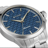 Titan Men's Analog Watch, Blue Dial with Stainless Steel Band, 10077SM01
