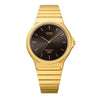 Casio Unisex Analog Watch Brown Dial with Gold Stainless Steel Band, MQ-24GA-1ADF