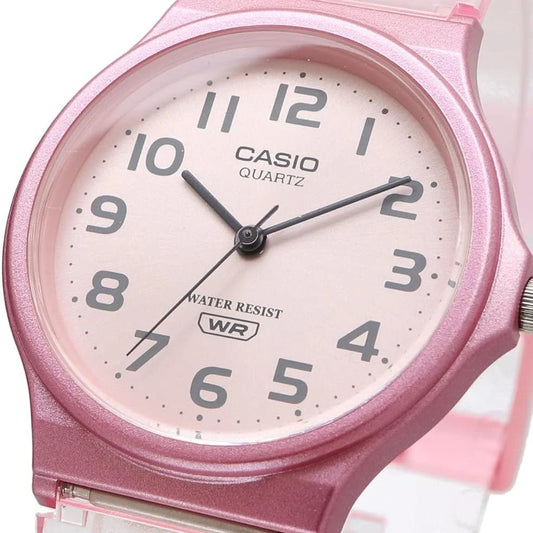 Casio Women Watch, Pink Dial Pink Resin Strap, MQ-24S-4BDF