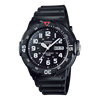 Casio Men's Watch Analog, Black Dial Black Resin Strap, MRW-200H-1BVDF