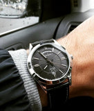 Casio Men's Watch Analog, Black Dial Black Leather Strap, MTP-1381L-1AVDF product image