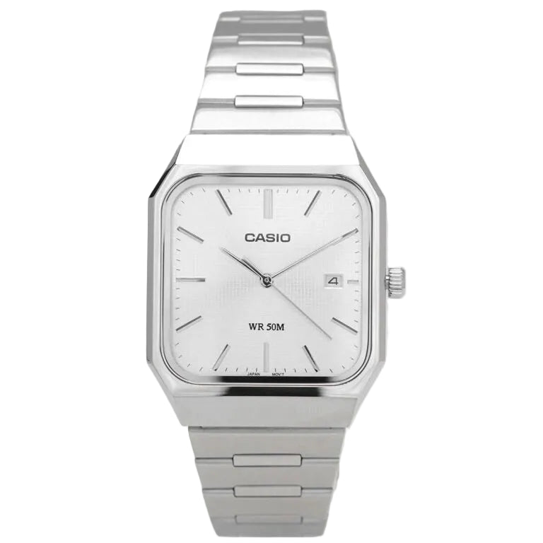Casio Men's Watch Analog Silver Dial with Stainless Steel Band,MTP-B185D-7AVDF product image