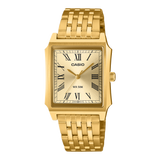 Casio Men's Analog Watch, Champagne Dial With Gold Stainless Steel Band, MTP-B190G-9BVDF | Kewalrams Bahrain
