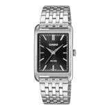 Casio Men's Analog Watch, Black Dial With Silver Stainless Steel Band, MTP-B215D-1AVDF | Kewalrams Bahrain
