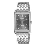 Casio Men's Analog Watch, Grey Dial With Silver Stainless Steel Band, MTP-B215D-8AVDF | Kewalrams Bahrain