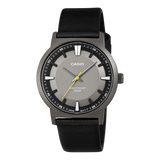 Casio Men's Watch Analog Black Dial with Black Leather Strap, MTP-B220BL-1AVDF