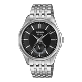 Casio Men's Analog Watch, Black Dial With Silver Stainless Steel Band, MTP-B315D-1AVDF | Kewalrams Bahrain